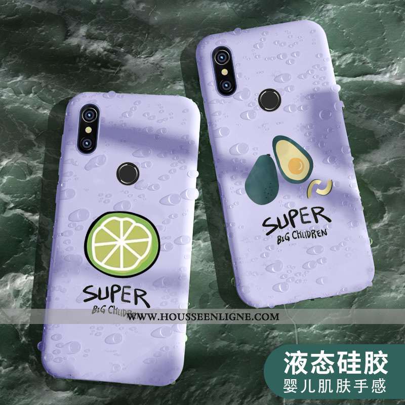 Étui Xiaomi Mi A2 Délavé En Daim Personnalité Petit Coque Tempérer Créatif Verte