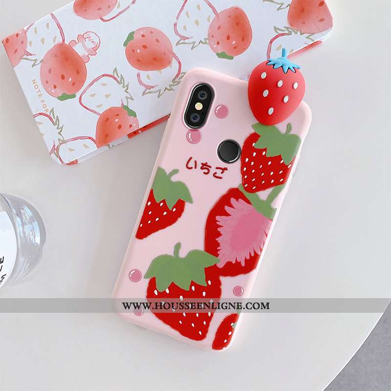 Étui Xiaomi Mi A2 Lite Charmant Silicone Rouge Vent Incassable Créatif Jaune