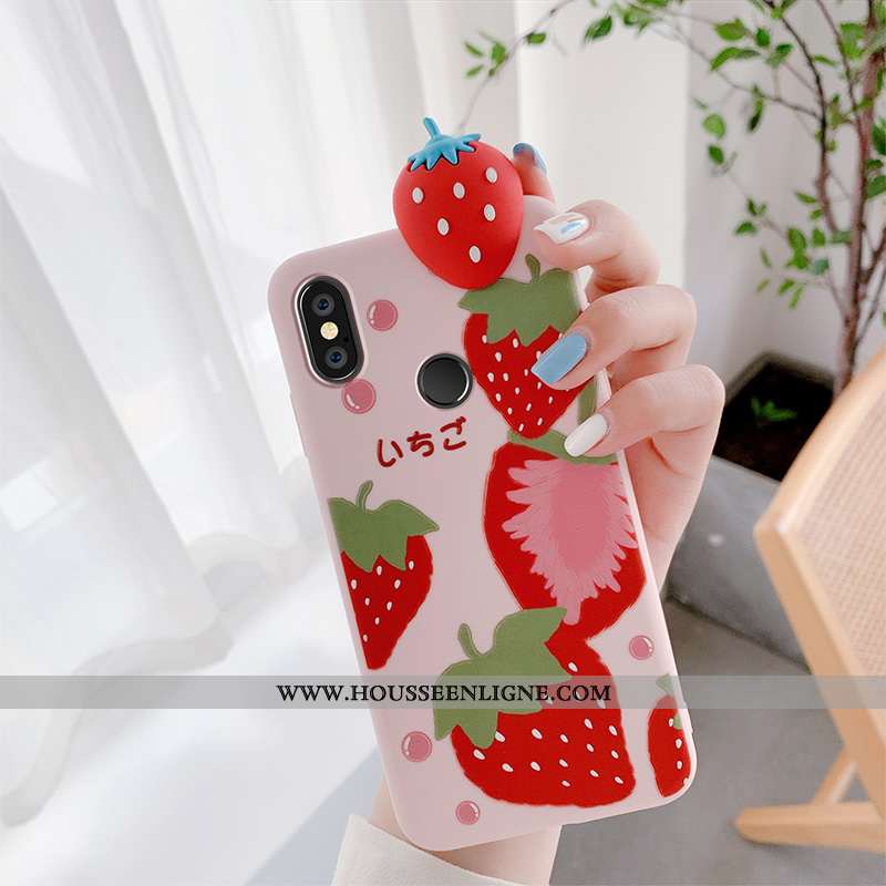 Étui Xiaomi Mi A2 Lite Charmant Silicone Rouge Vent Incassable Créatif Jaune