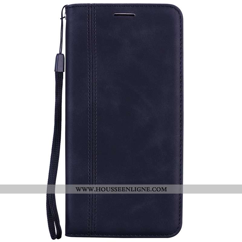 Étui Xiaomi Mi A2 Lite Cuir Délavé En Daim Business Incassable Vert Petit Téléphone Portable Verte