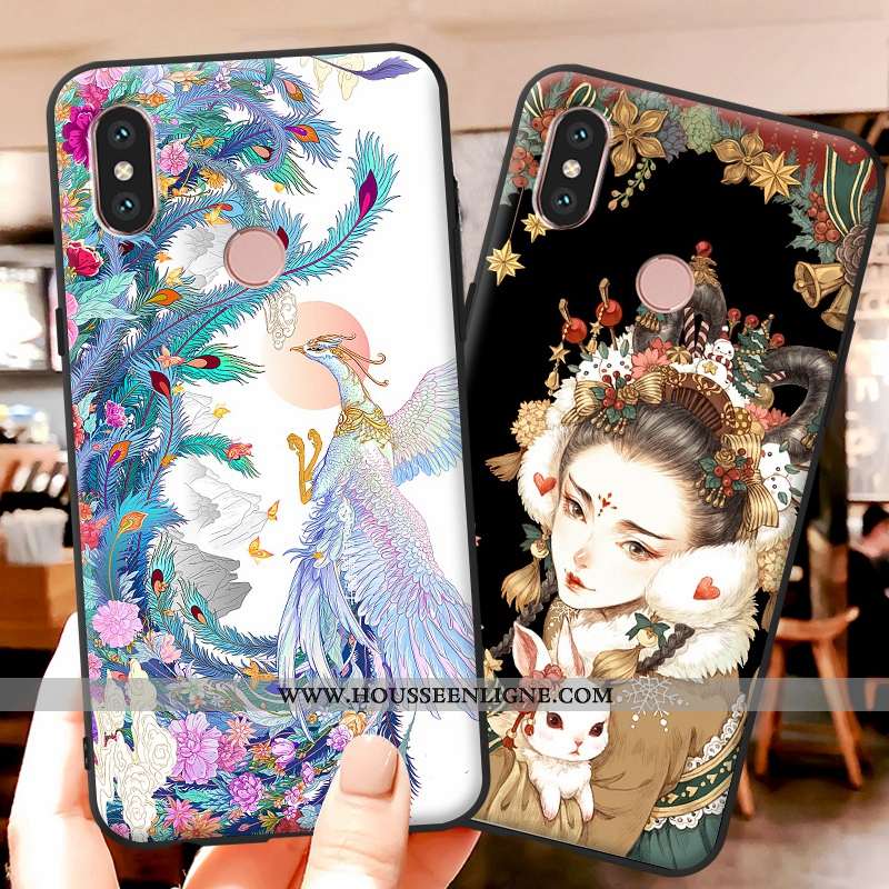 Étui Xiaomi Mi A2 Lite Dessin Animé Charmant Coque Incassable Multicolore Fluide Doux Coloré