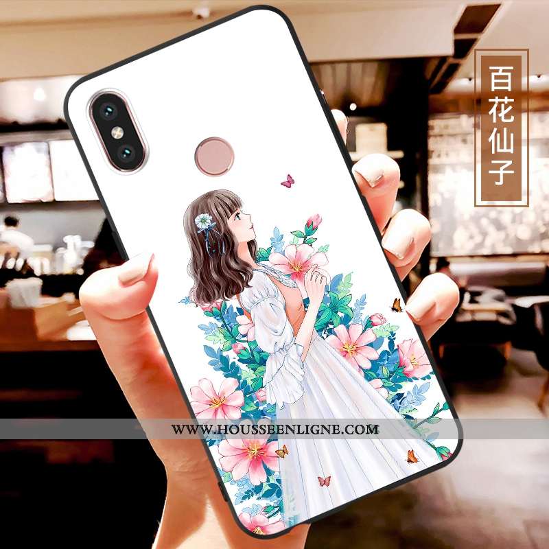 Étui Xiaomi Mi A2 Lite Dessin Animé Charmant Coque Incassable Multicolore Fluide Doux Coloré
