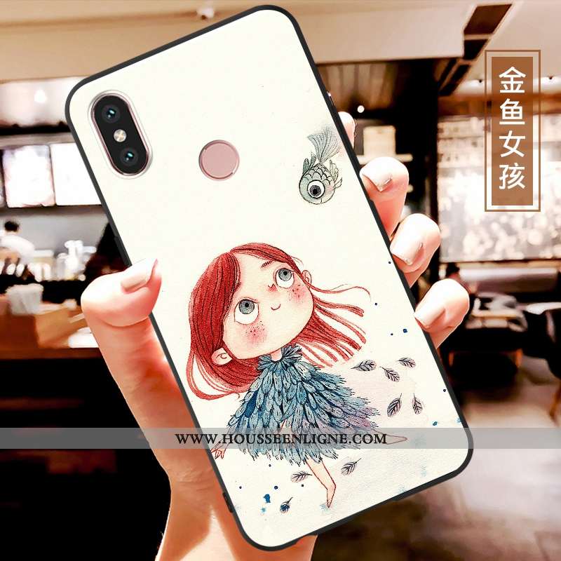 Étui Xiaomi Mi A2 Lite Dessin Animé Charmant Coque Incassable Multicolore Fluide Doux Coloré