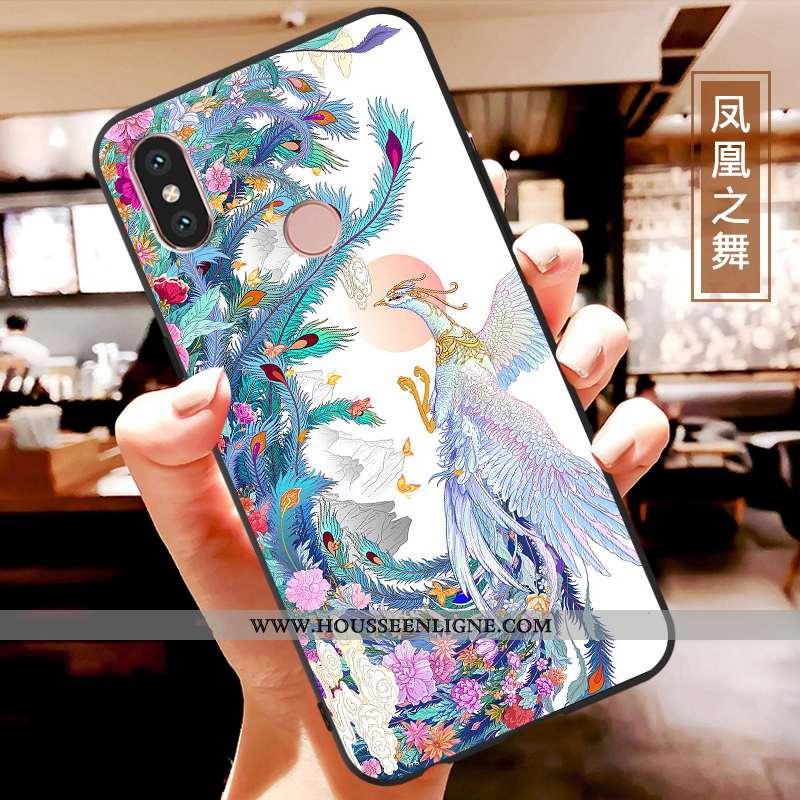 Étui Xiaomi Mi A2 Lite Dessin Animé Charmant Coque Incassable Multicolore Fluide Doux Coloré