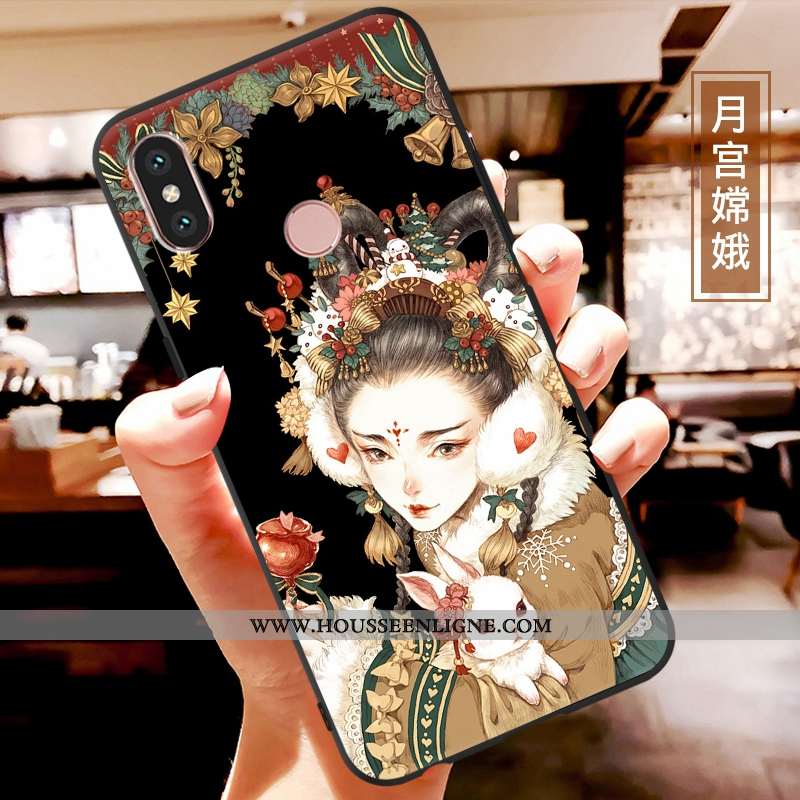 Étui Xiaomi Mi A2 Lite Dessin Animé Charmant Coque Incassable Multicolore Fluide Doux Coloré