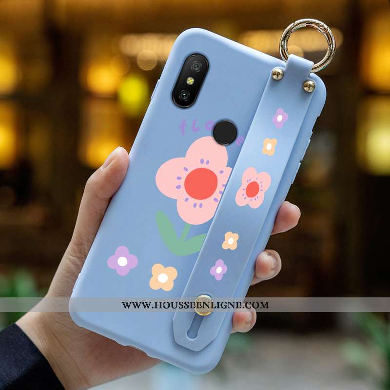 Étui Xiaomi Mi A2 Lite Dessin Animé Charmant Rouge Tout Compris Mode Incassable Bleu