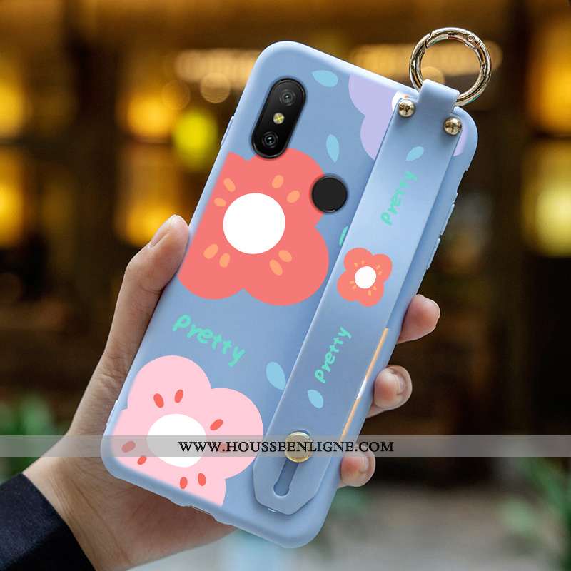 Étui Xiaomi Mi A2 Lite Dessin Animé Charmant Rouge Tout Compris Mode Incassable Bleu
