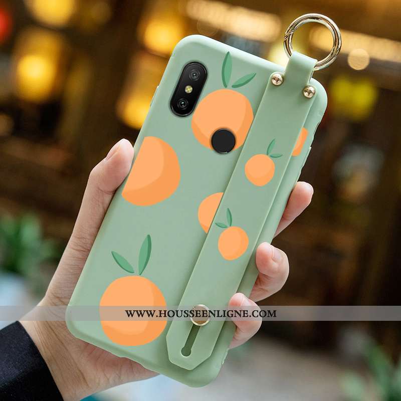 Étui Xiaomi Mi A2 Lite Dessin Animé Charmant Rouge Tout Compris Mode Incassable Bleu