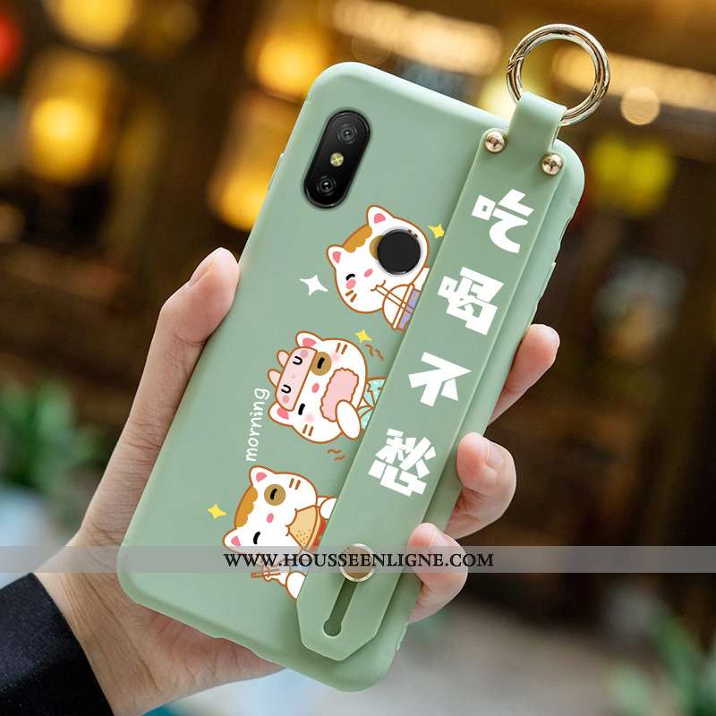 Étui Xiaomi Mi A2 Lite Dessin Animé Charmant Rouge Tout Compris Mode Incassable Bleu