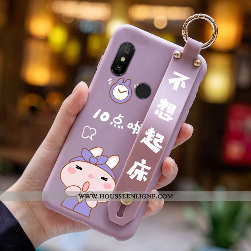 Étui Xiaomi Mi A2 Lite Dessin Animé Charmant Rouge Tout Compris Mode Incassable Bleu