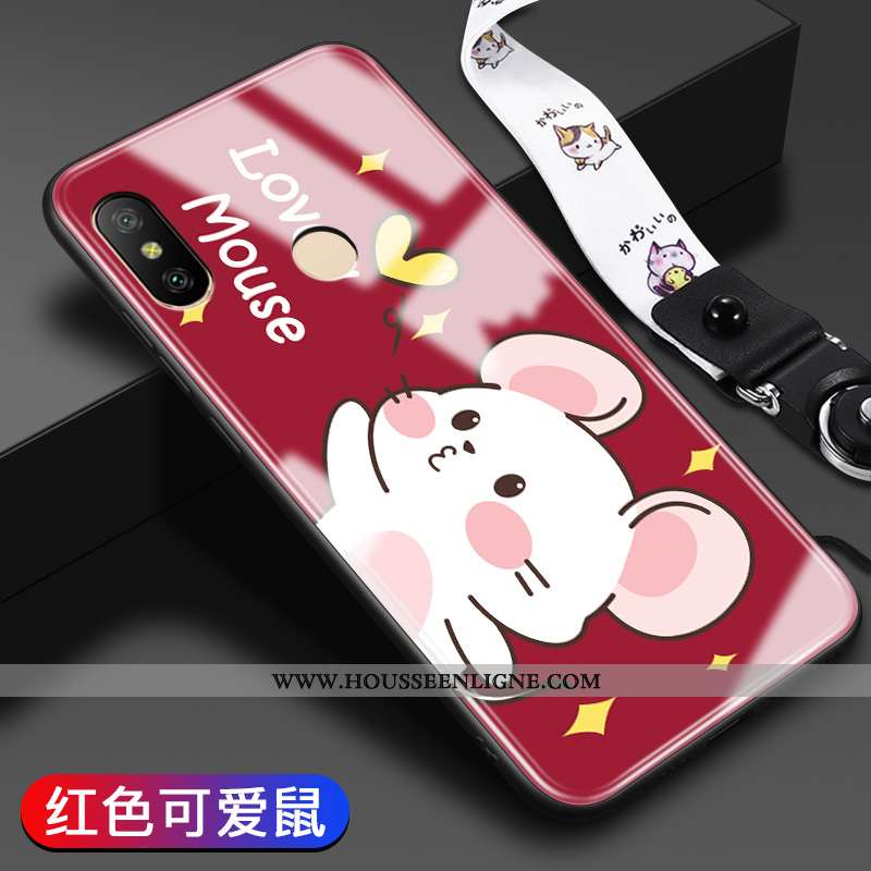 Étui Xiaomi Mi A2 Lite Dessin Animé Tendance Difficile Tout Compris Incassable Rose