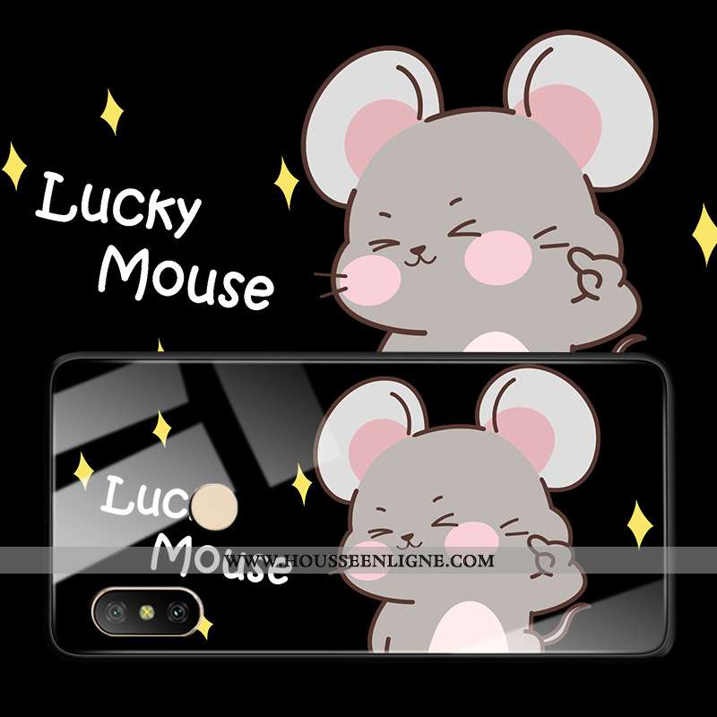 Étui Xiaomi Mi A2 Lite Dessin Animé Tendance Difficile Tout Compris Incassable Rose