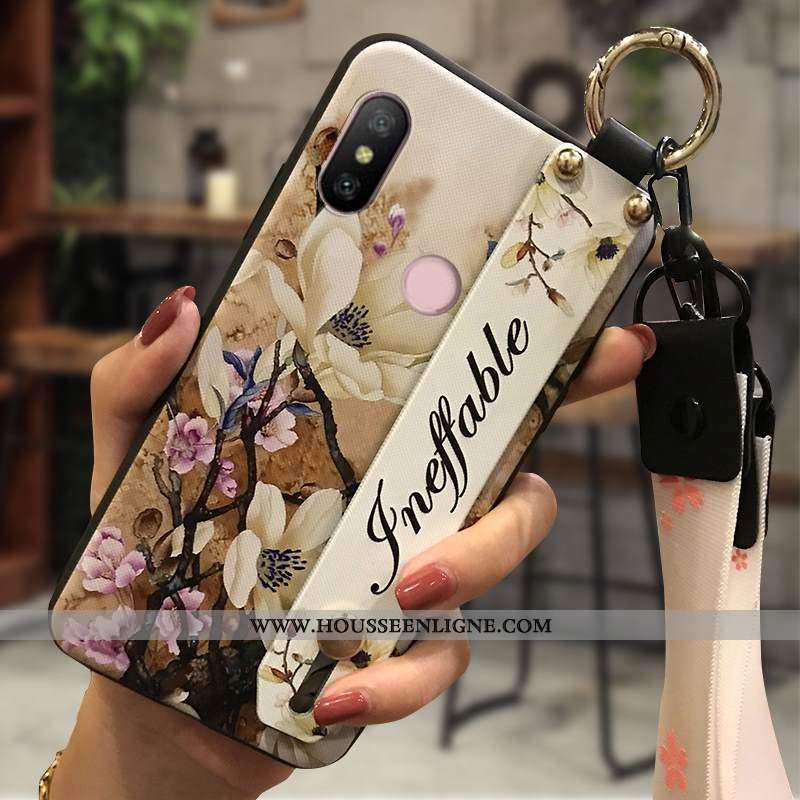 Étui Xiaomi Mi A2 Lite Fluide Doux Protection Téléphone Portable Ornements Suspendus Chaud Petit Jau