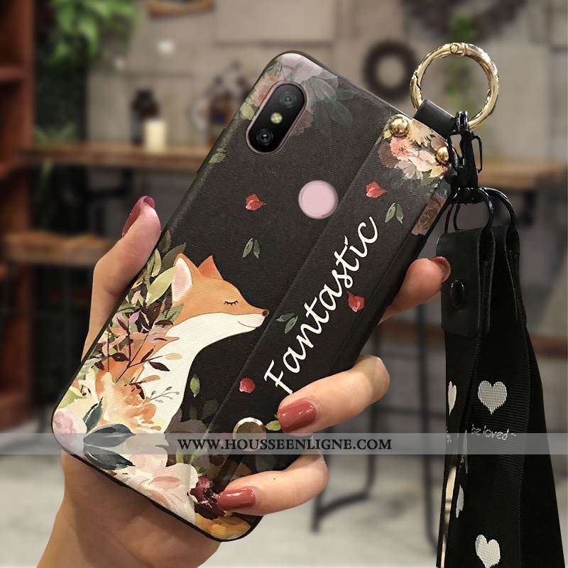 Étui Xiaomi Mi A2 Lite Fluide Doux Protection Téléphone Portable Ornements Suspendus Chaud Petit Jau