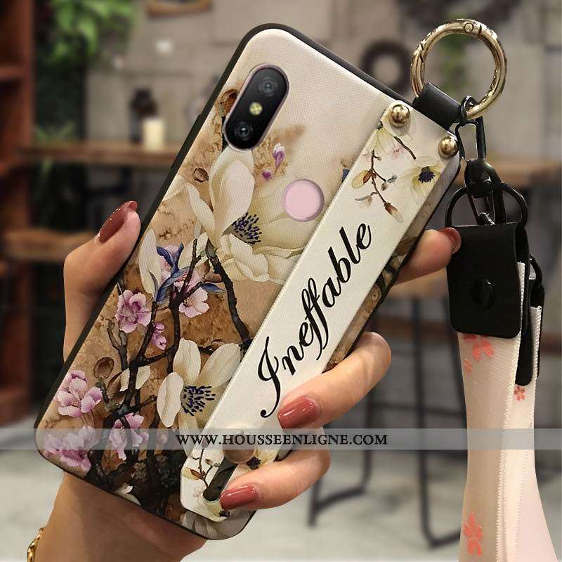 Étui Xiaomi Mi A2 Lite Fluide Doux Protection Téléphone Portable Ornements Suspendus Chaud Petit Jau