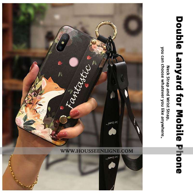 Étui Xiaomi Mi A2 Lite Fluide Doux Protection Téléphone Portable Ornements Suspendus Chaud Petit Jau