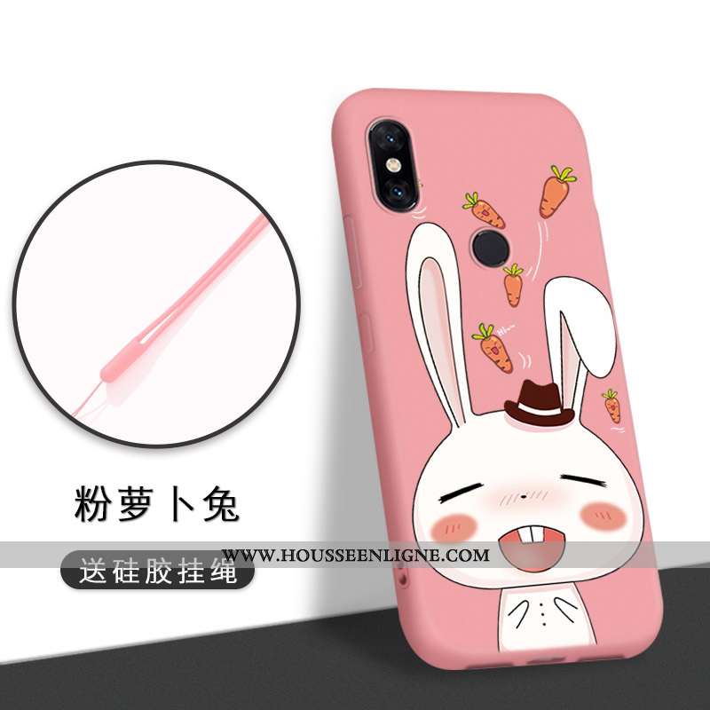 Étui Xiaomi Mi A2 Lite Légère Fluide Doux Amoureux Téléphone Portable Petit Vert Incassable Bleu