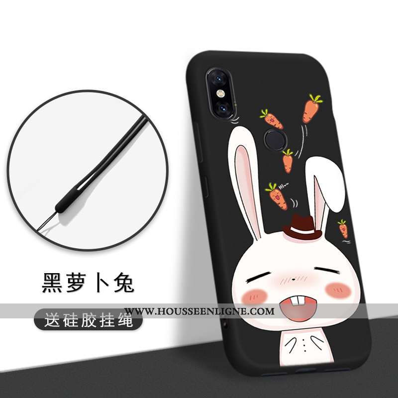 Étui Xiaomi Mi A2 Lite Légère Fluide Doux Amoureux Téléphone Portable Petit Vert Incassable Bleu