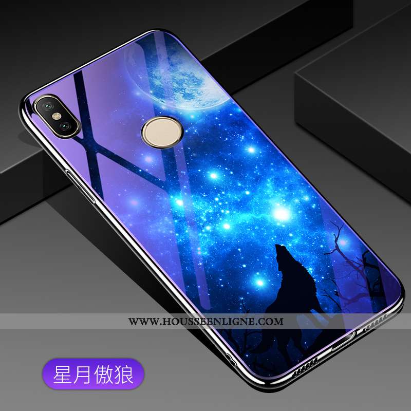 Étui Xiaomi Mi A2 Lite Personnalité Créatif Coque Petit Violet Téléphone Portable Rouge