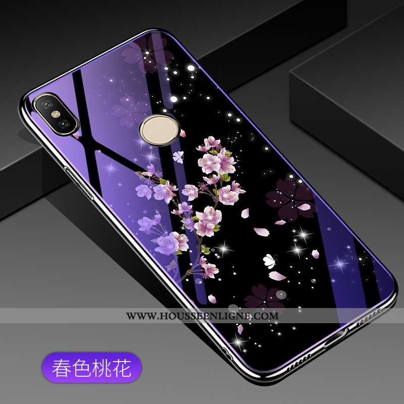 Étui Xiaomi Mi A2 Lite Personnalité Créatif Coque Petit Violet Téléphone Portable Rouge