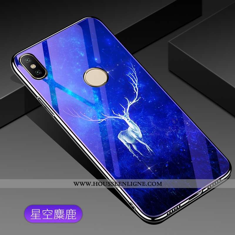 Étui Xiaomi Mi A2 Lite Personnalité Créatif Coque Petit Violet Téléphone Portable Rouge