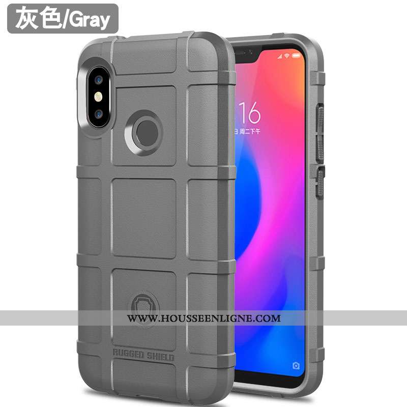 Étui Xiaomi Mi A2 Lite Protection Luxe Tout Compris Tendance Silicone Trois Défenses Ballon Marron