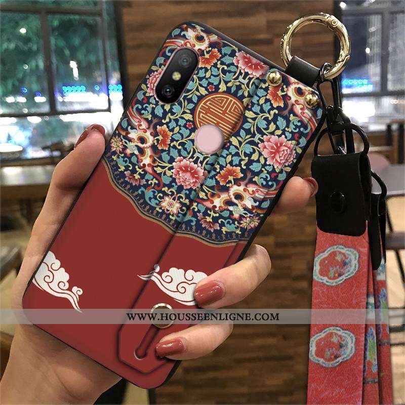 Étui Xiaomi Mi A2 Lite Protection Ornements Suspendus Petit Palais Vent Téléphone Portable Coque Ver
