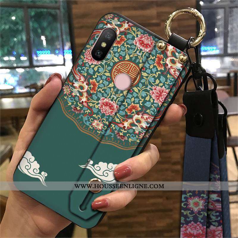 Étui Xiaomi Mi A2 Lite Protection Ornements Suspendus Petit Palais Vent Téléphone Portable Coque Ver