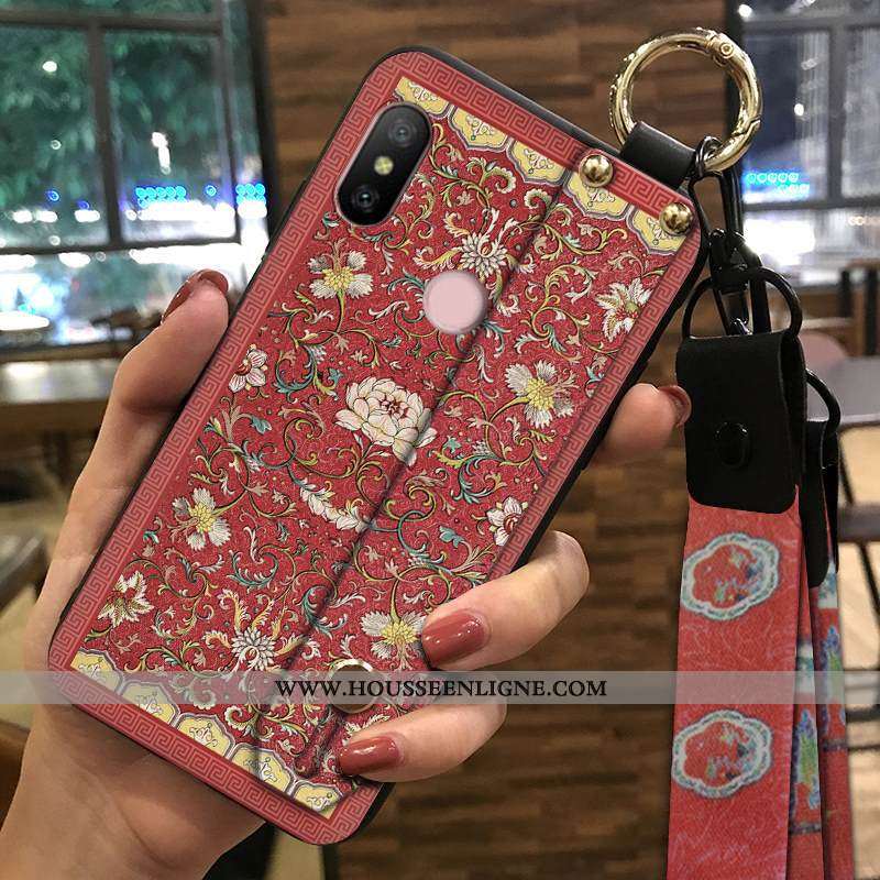 Étui Xiaomi Mi A2 Lite Protection Ornements Suspendus Petit Palais Vent Téléphone Portable Coque Ver
