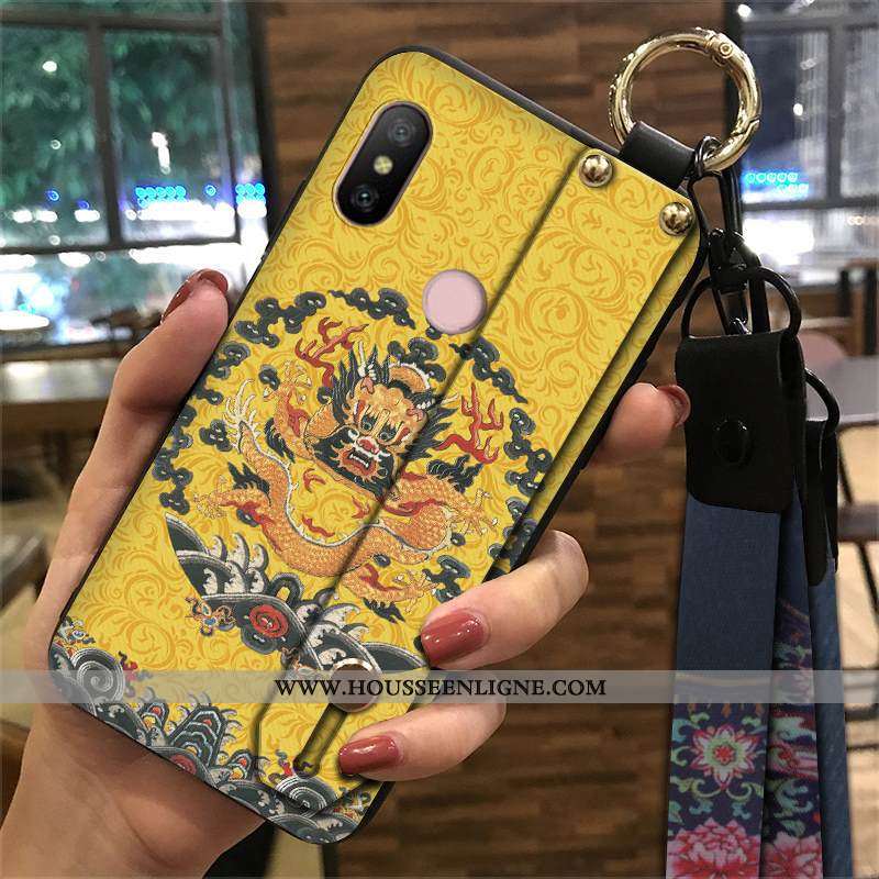 Étui Xiaomi Mi A2 Lite Protection Ornements Suspendus Petit Palais Vent Téléphone Portable Coque Ver