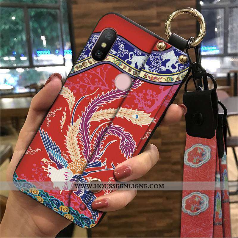 Étui Xiaomi Mi A2 Lite Protection Ornements Suspendus Petit Palais Vent Téléphone Portable Coque Ver