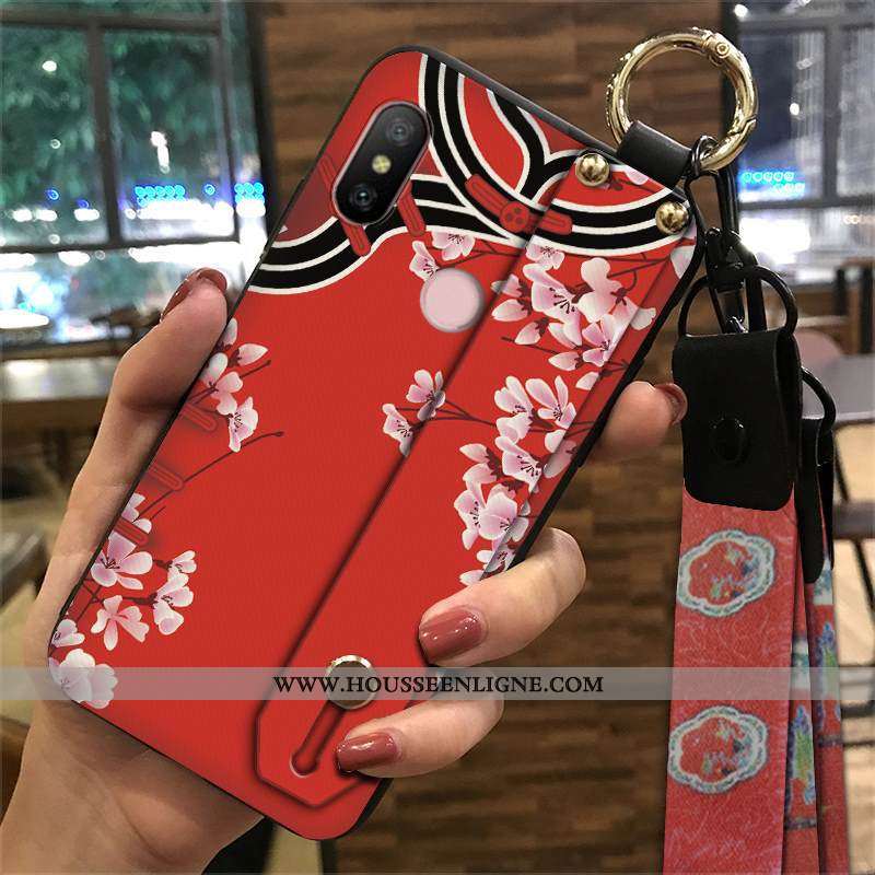Étui Xiaomi Mi A2 Lite Protection Ornements Suspendus Petit Palais Vent Téléphone Portable Coque Ver
