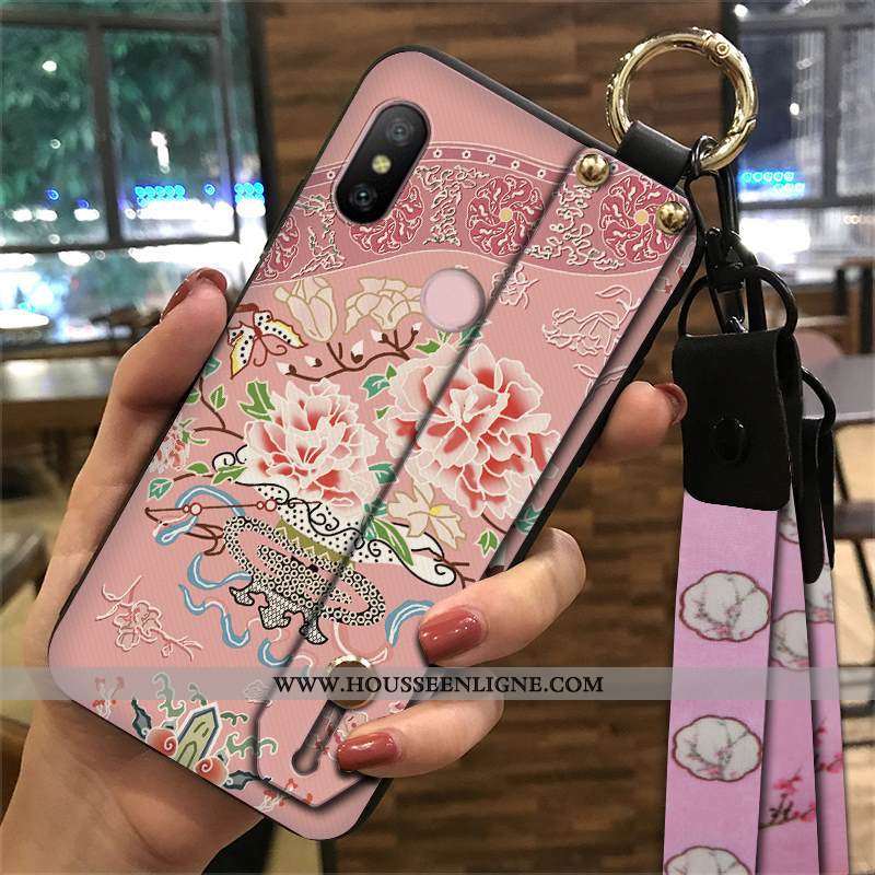 Étui Xiaomi Mi A2 Lite Protection Ornements Suspendus Petit Palais Vent Téléphone Portable Coque Ver