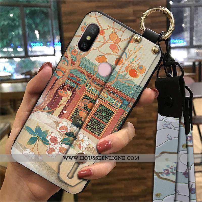 Étui Xiaomi Mi A2 Lite Protection Ornements Suspendus Petit Palais Vent Téléphone Portable Coque Ver