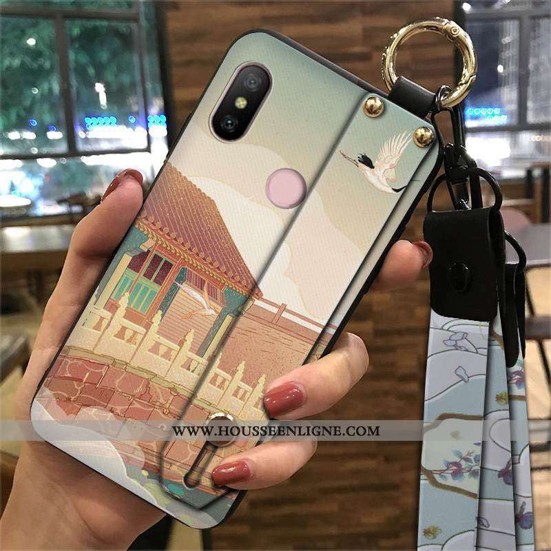 Étui Xiaomi Mi A2 Lite Protection Ornements Suspendus Petit Palais Vent Téléphone Portable Coque Ver