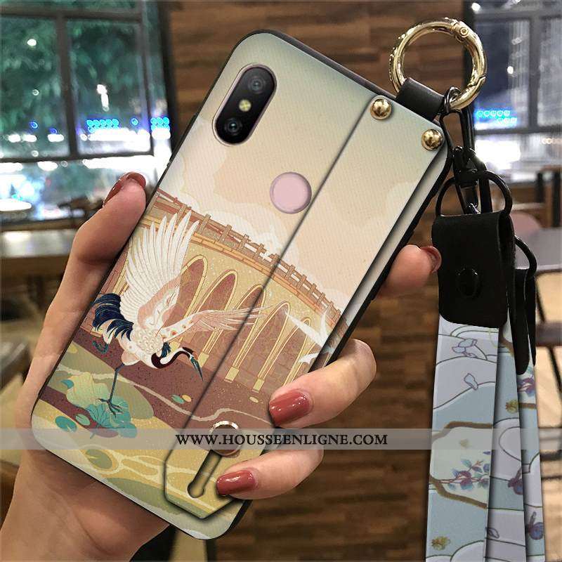 Étui Xiaomi Mi A2 Lite Protection Ornements Suspendus Petit Palais Vent Téléphone Portable Coque Ver