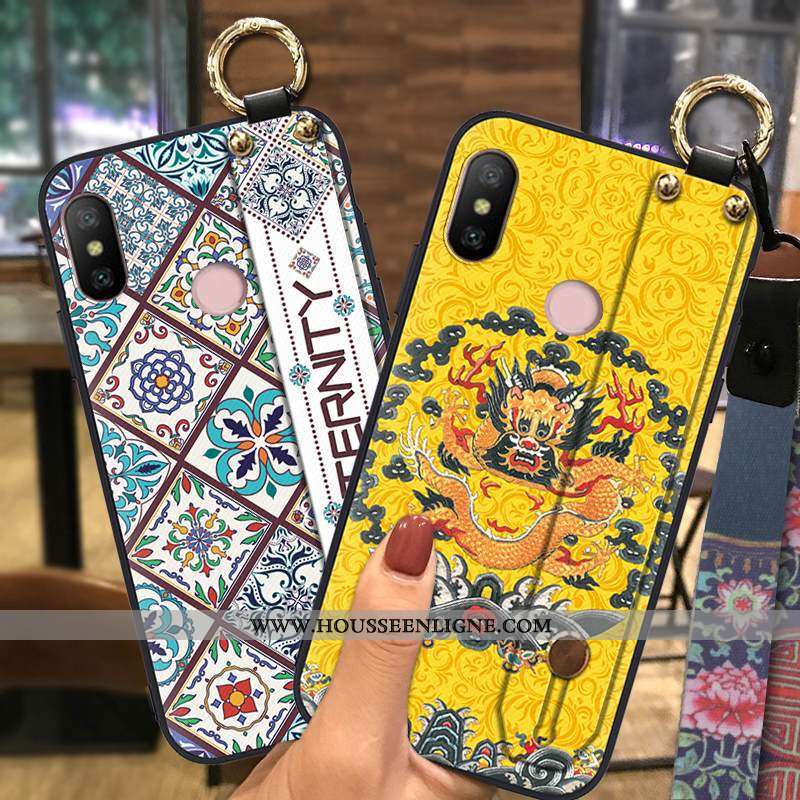 Étui Xiaomi Mi A2 Lite Protection Ornements Suspendus Petit Palais Vent Téléphone Portable Coque Ver
