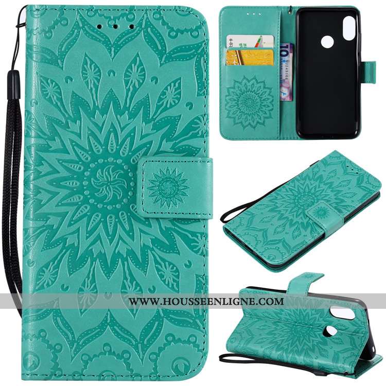 Étui Xiaomi Mi A2 Lite Silicone Protection Vert Fluide Doux Cuir Incassable Petit Verte