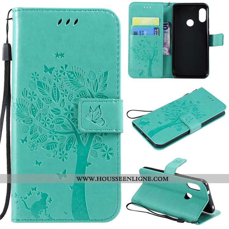 Étui Xiaomi Mi A2 Lite Silicone Protection Vert Petit Fluide Doux Incassable Cuir Verte