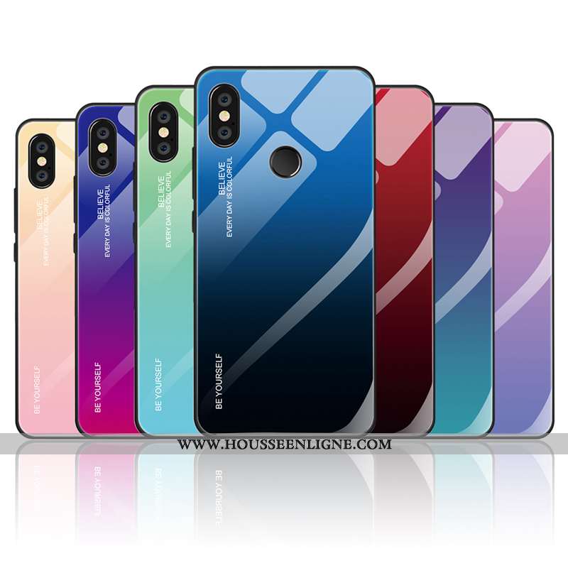 Étui Xiaomi Mi A2 Lite Tendance Fluide Doux Personnalité Rouge Créatif Tout Compris Délavé En Daim
