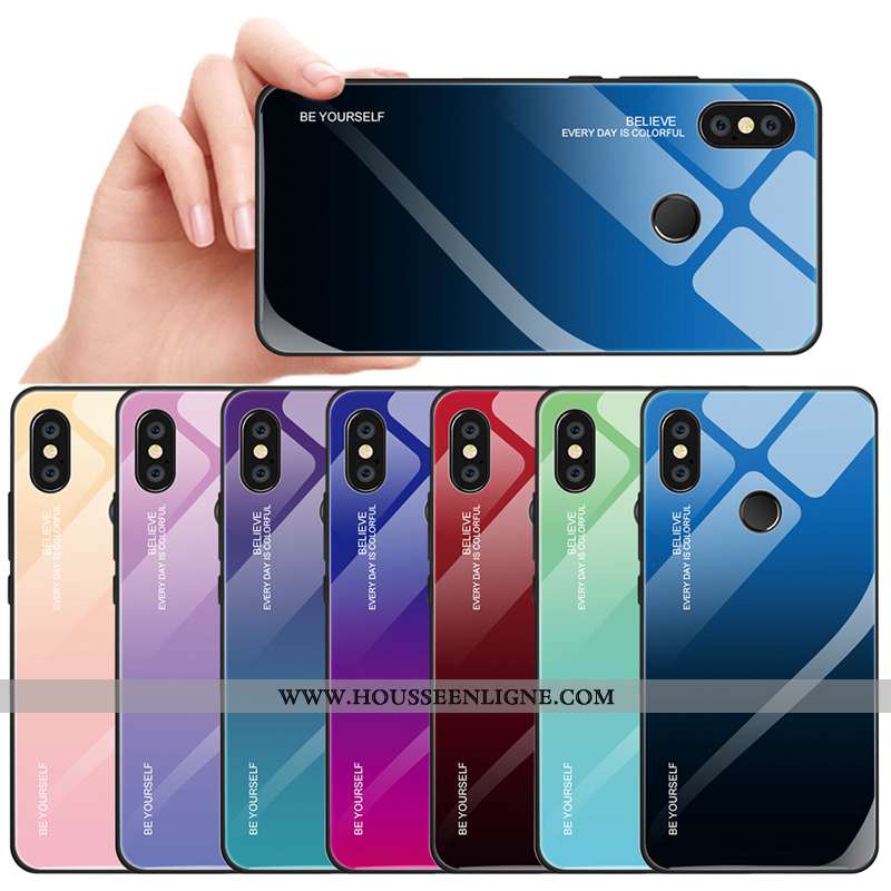 Étui Xiaomi Mi A2 Lite Tendance Fluide Doux Personnalité Rouge Créatif Tout Compris Délavé En Daim