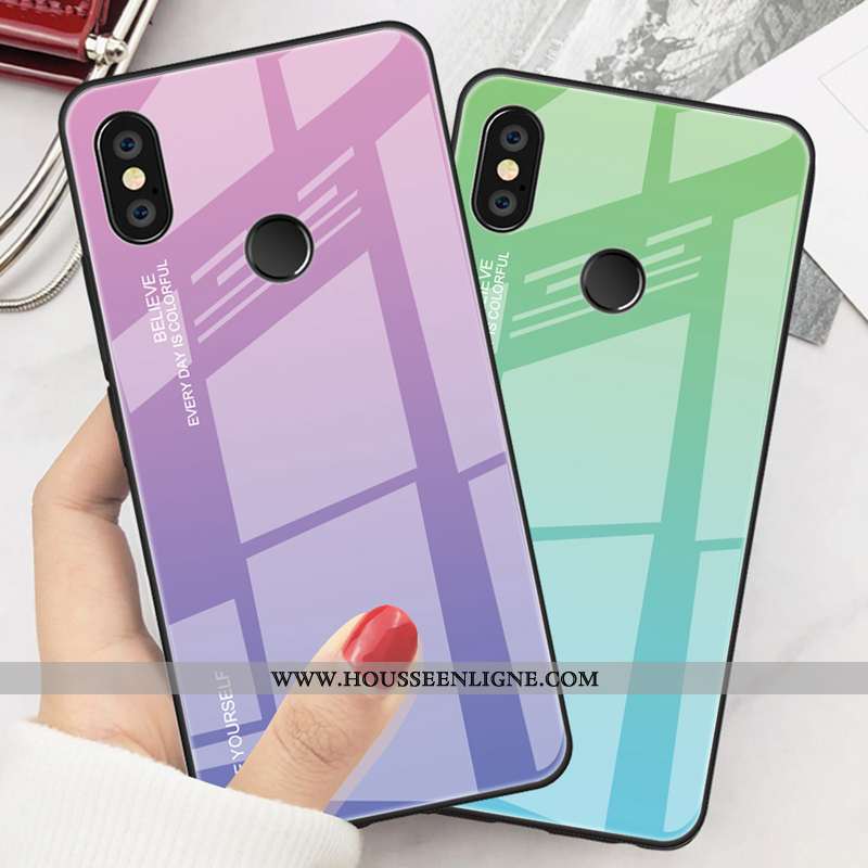Étui Xiaomi Mi A2 Lite Tendance Fluide Doux Personnalité Rouge Créatif Tout Compris Délavé En Daim