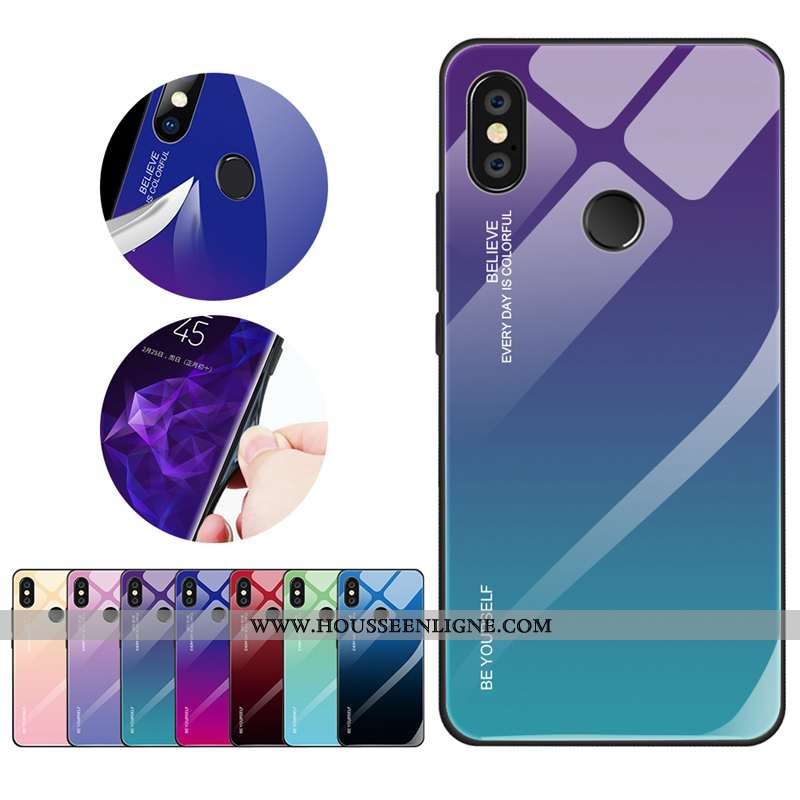 Étui Xiaomi Mi A2 Lite Tendance Fluide Doux Personnalité Rouge Créatif Tout Compris Délavé En Daim