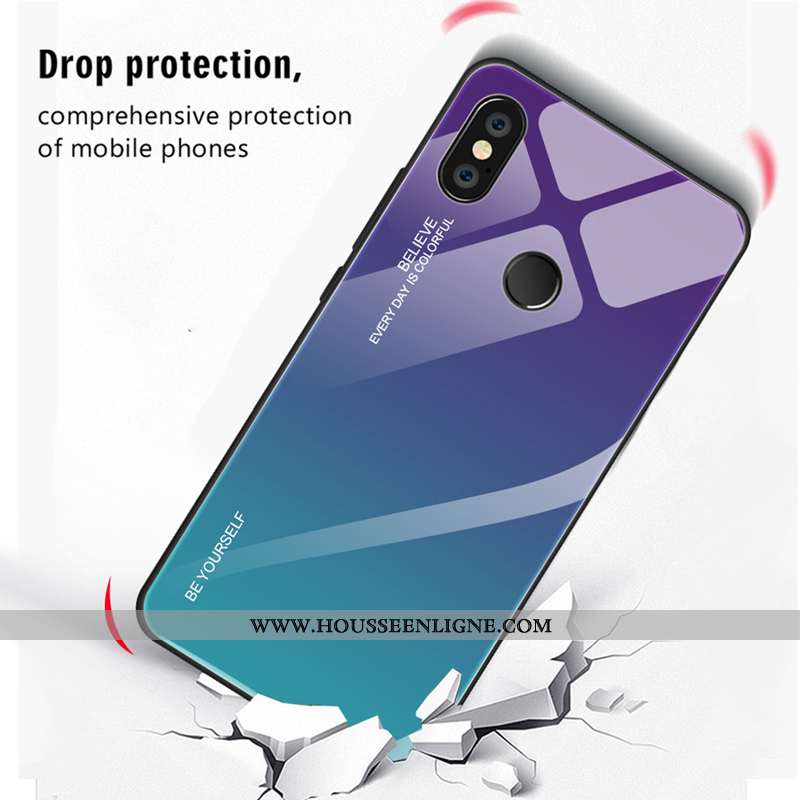 Étui Xiaomi Mi A2 Lite Tendance Fluide Doux Personnalité Rouge Créatif Tout Compris Délavé En Daim