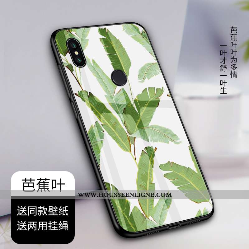 Étui Xiaomi Mi A2 Mode Verre Frais Tendance Incassable Personnalisé Créatif Blanche