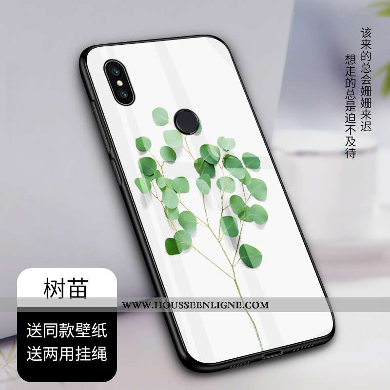Étui Xiaomi Mi A2 Mode Verre Frais Tendance Incassable Personnalisé Créatif Blanche