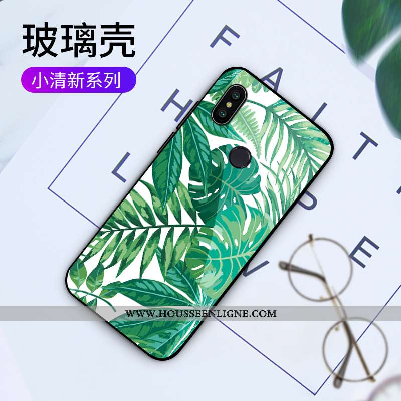 Étui Xiaomi Mi A2 Mode Verre Frais Tendance Incassable Personnalisé Créatif Blanche