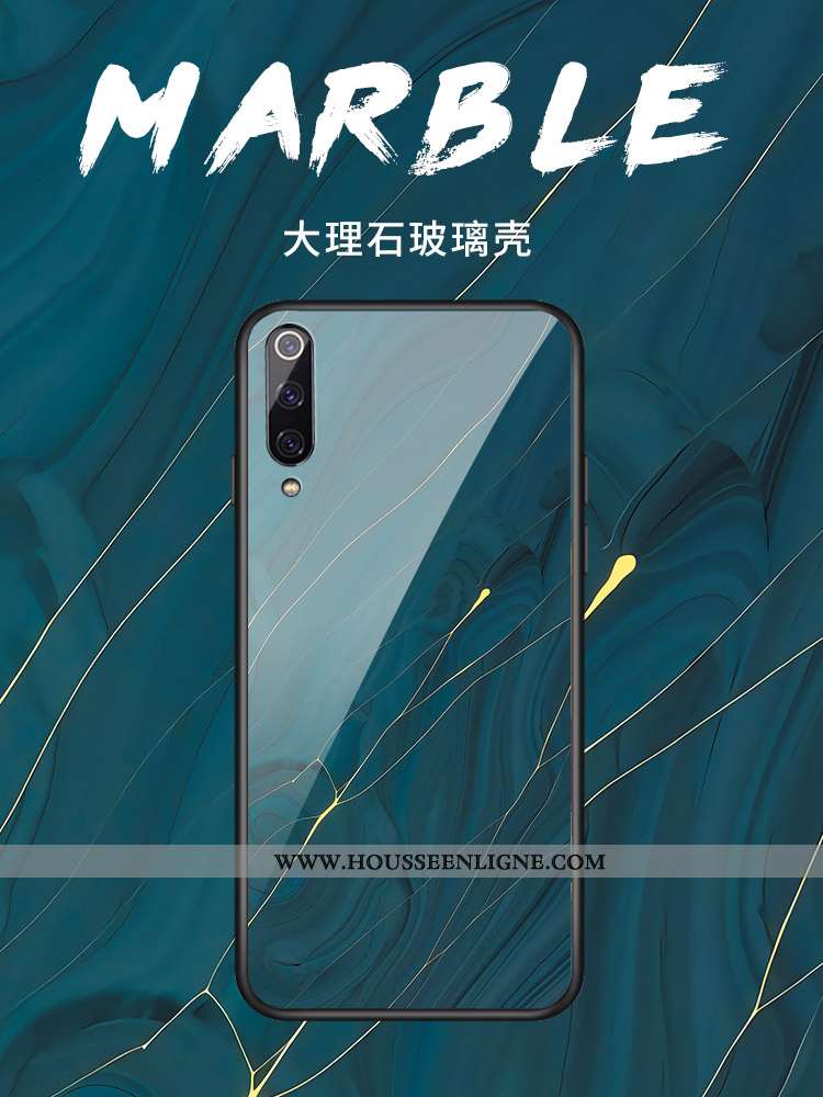 Étui Xiaomi Mi A2 Modèle Fleurie Verre Vent Simple Rouge Petit Coque Bleu