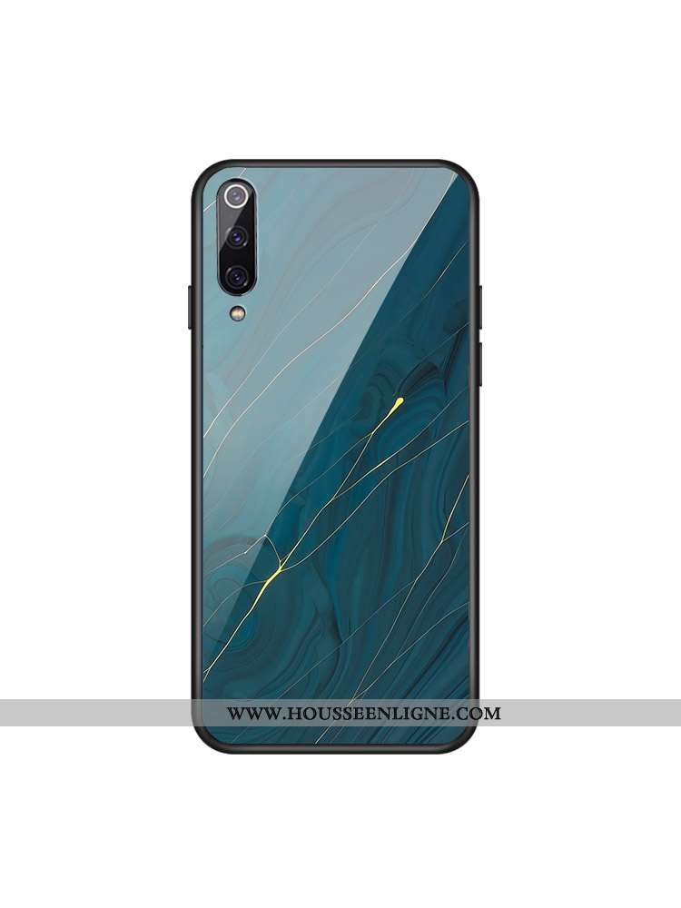 Étui Xiaomi Mi A2 Modèle Fleurie Verre Vent Simple Rouge Petit Coque Bleu