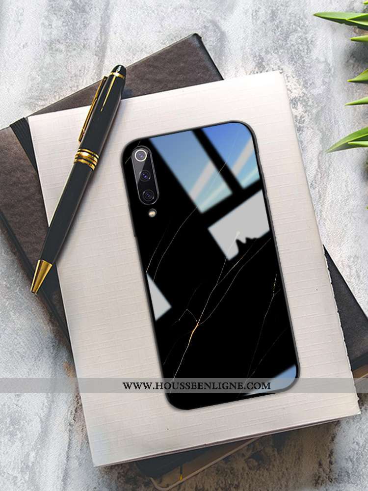 Étui Xiaomi Mi A2 Modèle Fleurie Verre Vent Simple Rouge Petit Coque Bleu